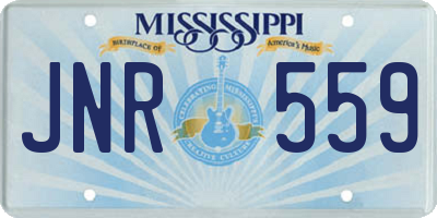 MS license plate JNR559