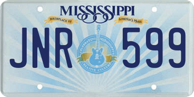 MS license plate JNR599