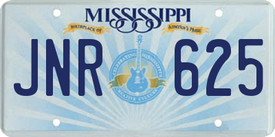 MS license plate JNR625