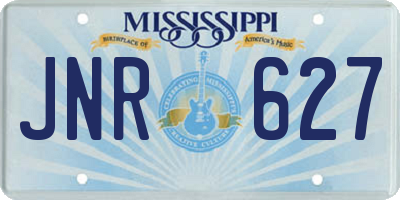 MS license plate JNR627