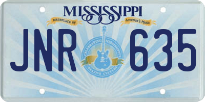MS license plate JNR635