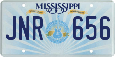 MS license plate JNR656