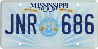 MS license plate JNR686