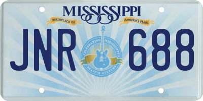 MS license plate JNR688