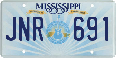 MS license plate JNR691