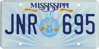 MS license plate JNR695