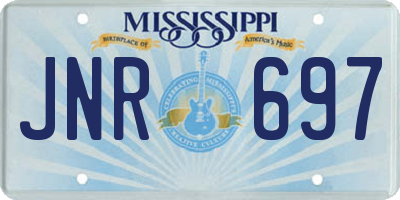 MS license plate JNR697