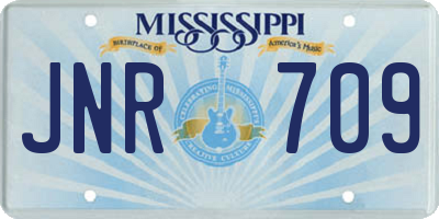 MS license plate JNR709