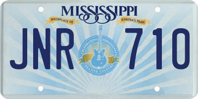 MS license plate JNR710