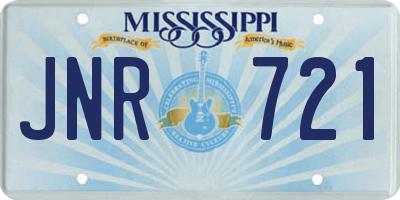 MS license plate JNR721