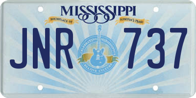 MS license plate JNR737