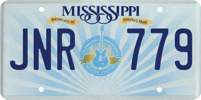 MS license plate JNR779