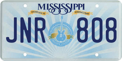 MS license plate JNR808