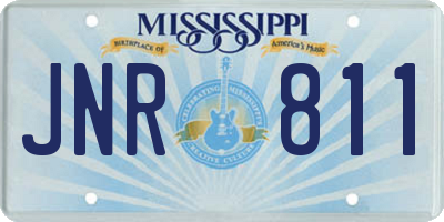MS license plate JNR811