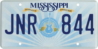 MS license plate JNR844