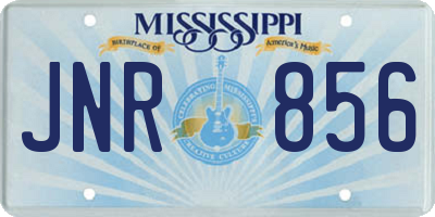MS license plate JNR856