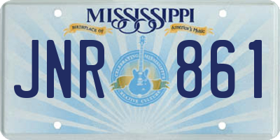 MS license plate JNR861