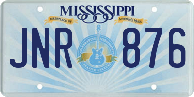 MS license plate JNR876