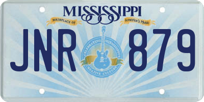 MS license plate JNR879