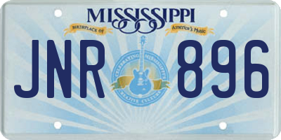 MS license plate JNR896