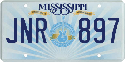 MS license plate JNR897