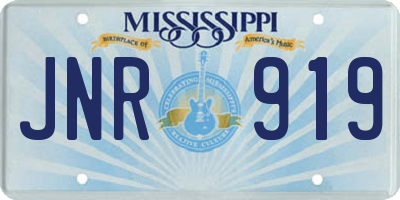 MS license plate JNR919