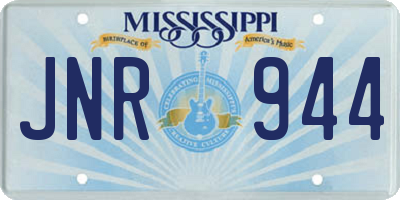MS license plate JNR944