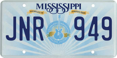 MS license plate JNR949