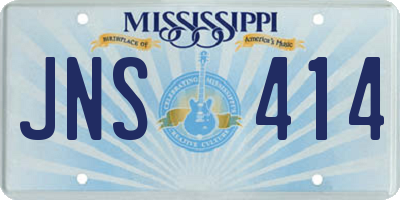 MS license plate JNS414
