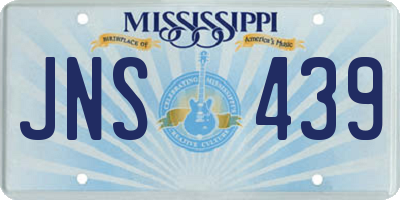 MS license plate JNS439