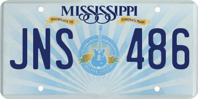 MS license plate JNS486