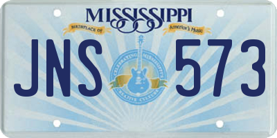 MS license plate JNS573