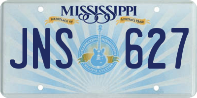 MS license plate JNS627
