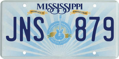 MS license plate JNS879