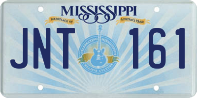 MS license plate JNT161
