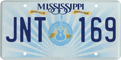 MS license plate JNT169