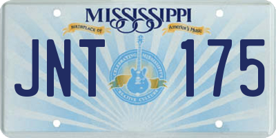 MS license plate JNT175