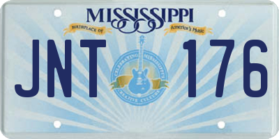 MS license plate JNT176