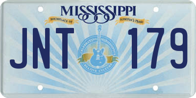 MS license plate JNT179