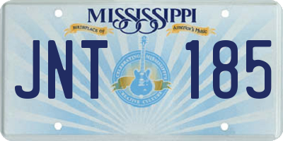 MS license plate JNT185