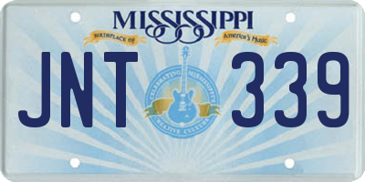 MS license plate JNT339