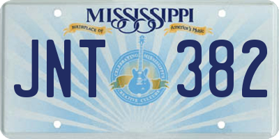 MS license plate JNT382