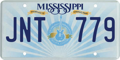 MS license plate JNT779