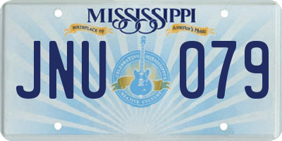 MS license plate JNU079