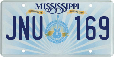 MS license plate JNU169