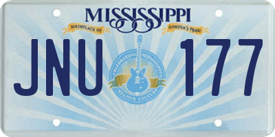 MS license plate JNU177