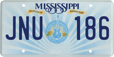 MS license plate JNU186