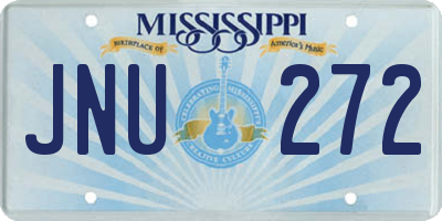 MS license plate JNU272