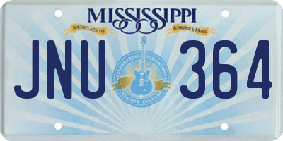 MS license plate JNU364