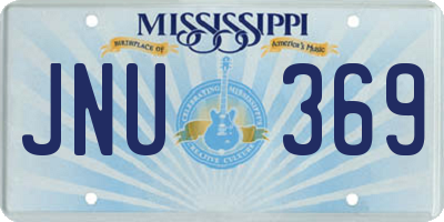 MS license plate JNU369